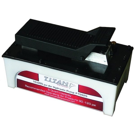 Ame Pump, Air Hydraulic, Titan, Plastic, 5 qt. 15925